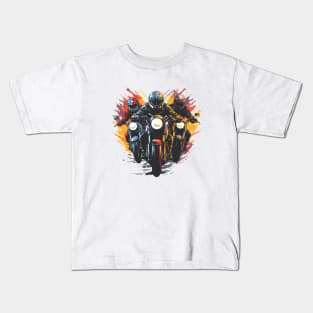 Colorful Bike Riders Kids T-Shirt